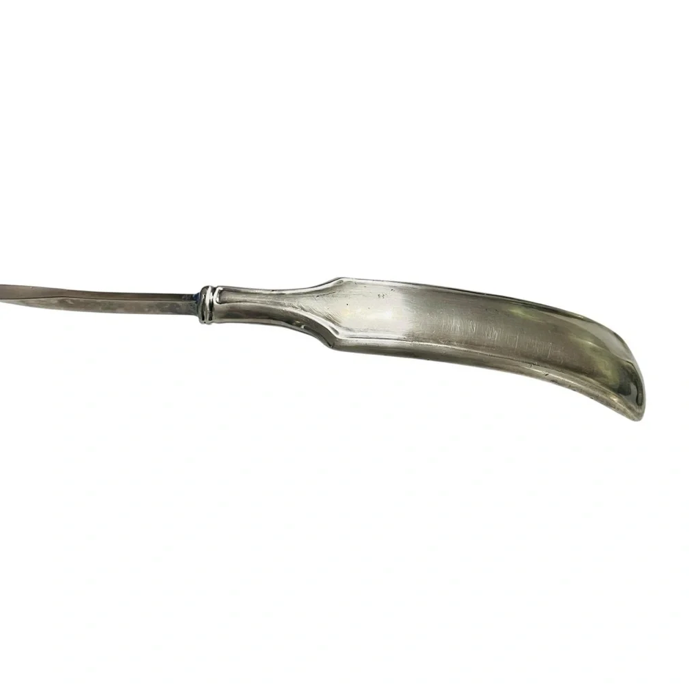 Vintage Silverplate Double Spout Punch Soup Ladle Twisted Handle 16